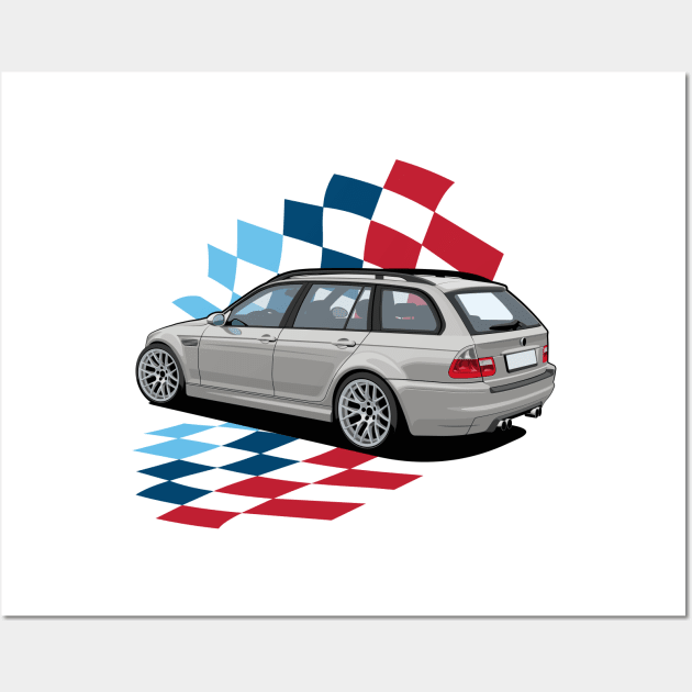 Silverstone Silver Wagon Wall Art by icemanmsc